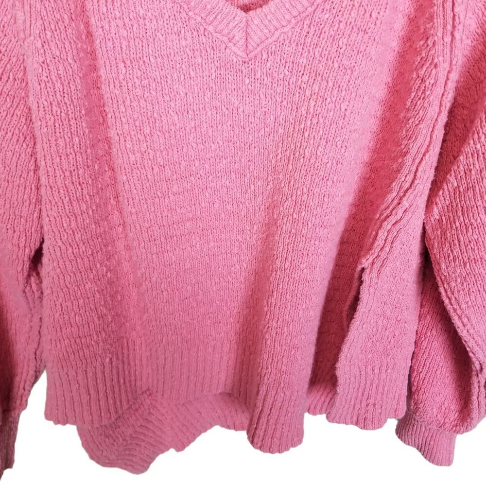 Free People Womens West Coast Pullover V-Neck Sweater XS Oversized Slouchy Boho - Picture 4 of 9